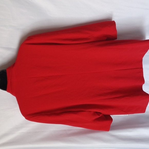 APT.9- red open front blazer, lined - Picture 4 of 10